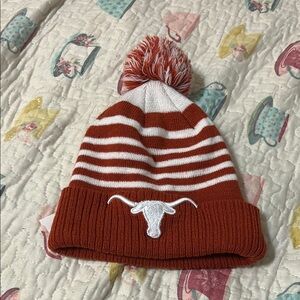 University of Texas Striped Orange and White Kids Beanie